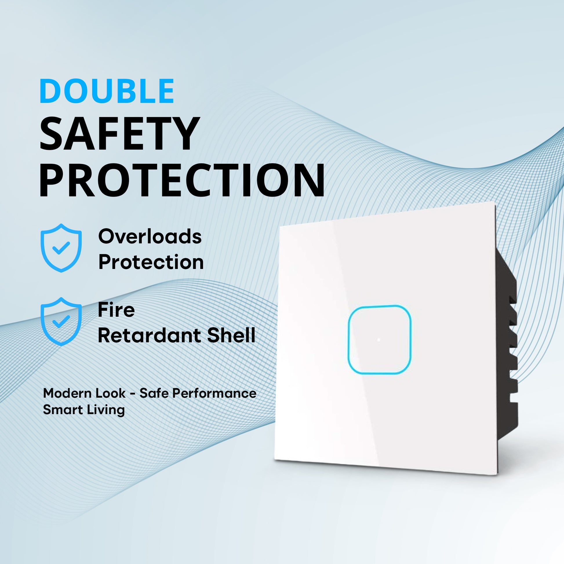 1 Gang Smart Touch Switch White