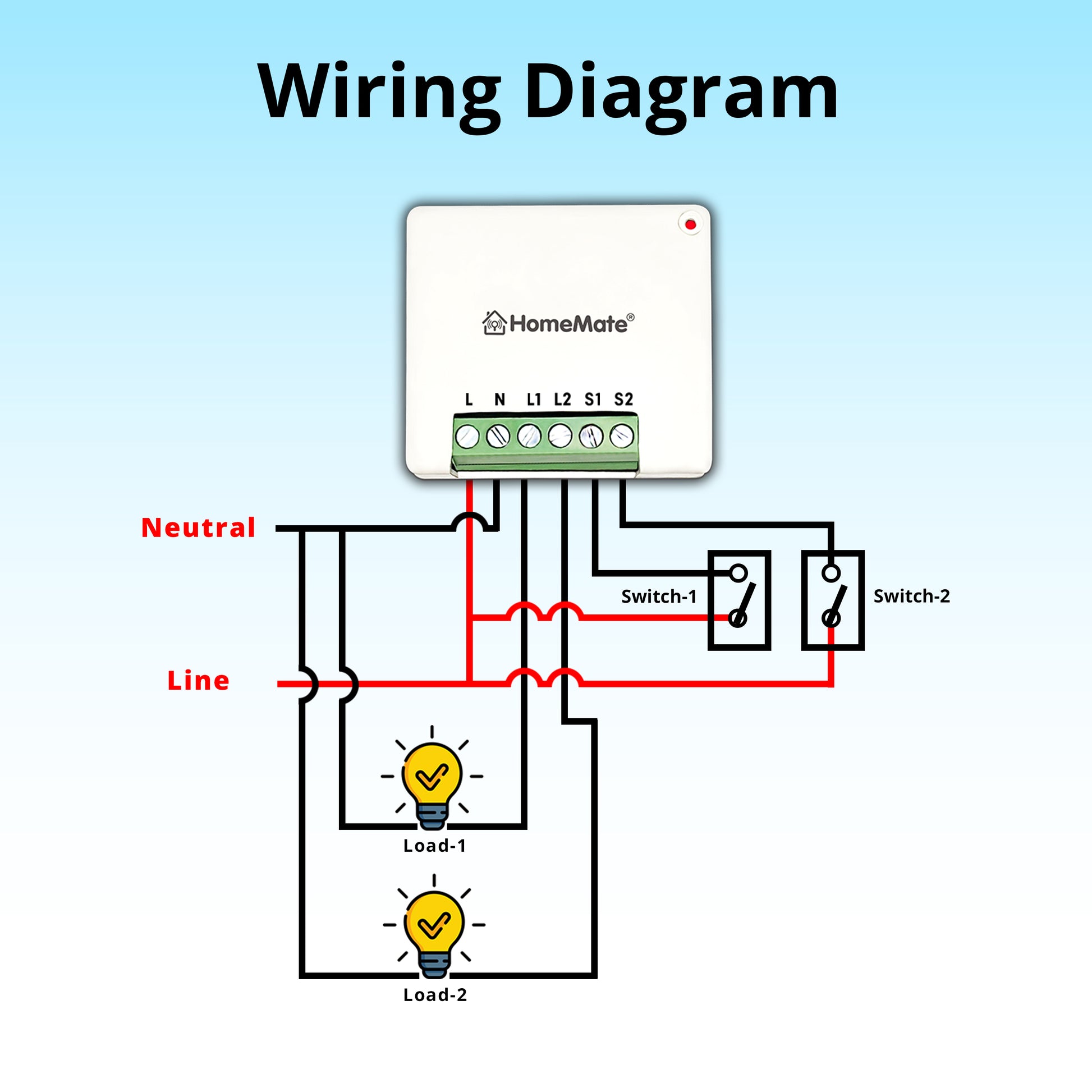 2-Node In-wall Smart Switch