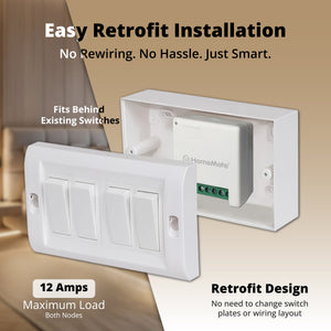 2-Node In-wall Smart Switch