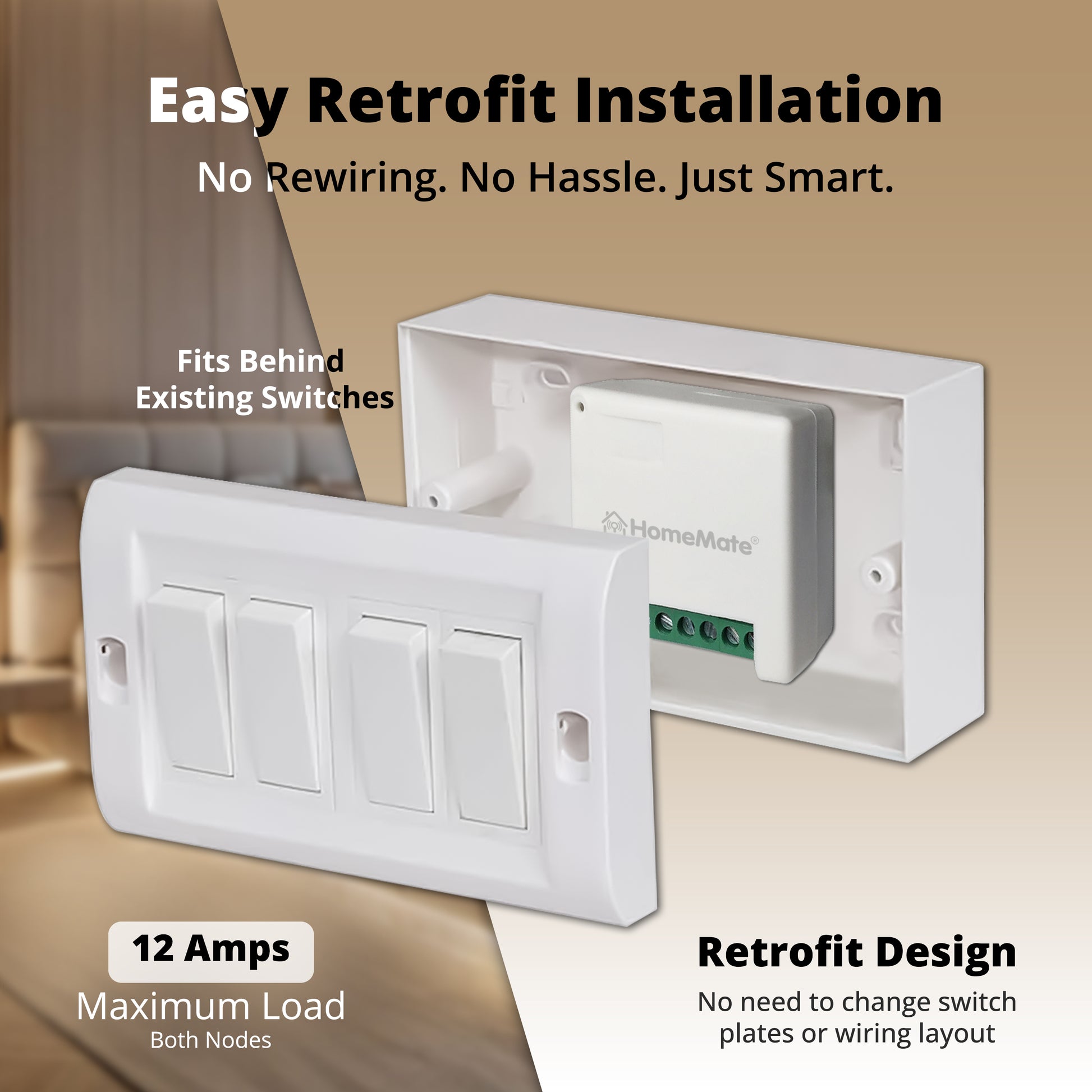 2-Node In-wall Smart Switch