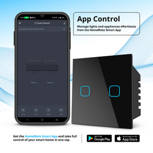 2 Gang Smart Touch Switch