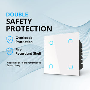 Smart Fan Regulator Touch Switch White