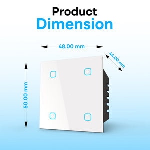 Smart Fan Regulator Touch Switch White