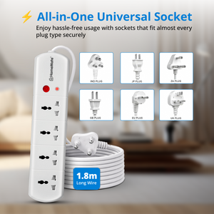 WiFi + BLE Smart Power Strip Extension 4 Outlet