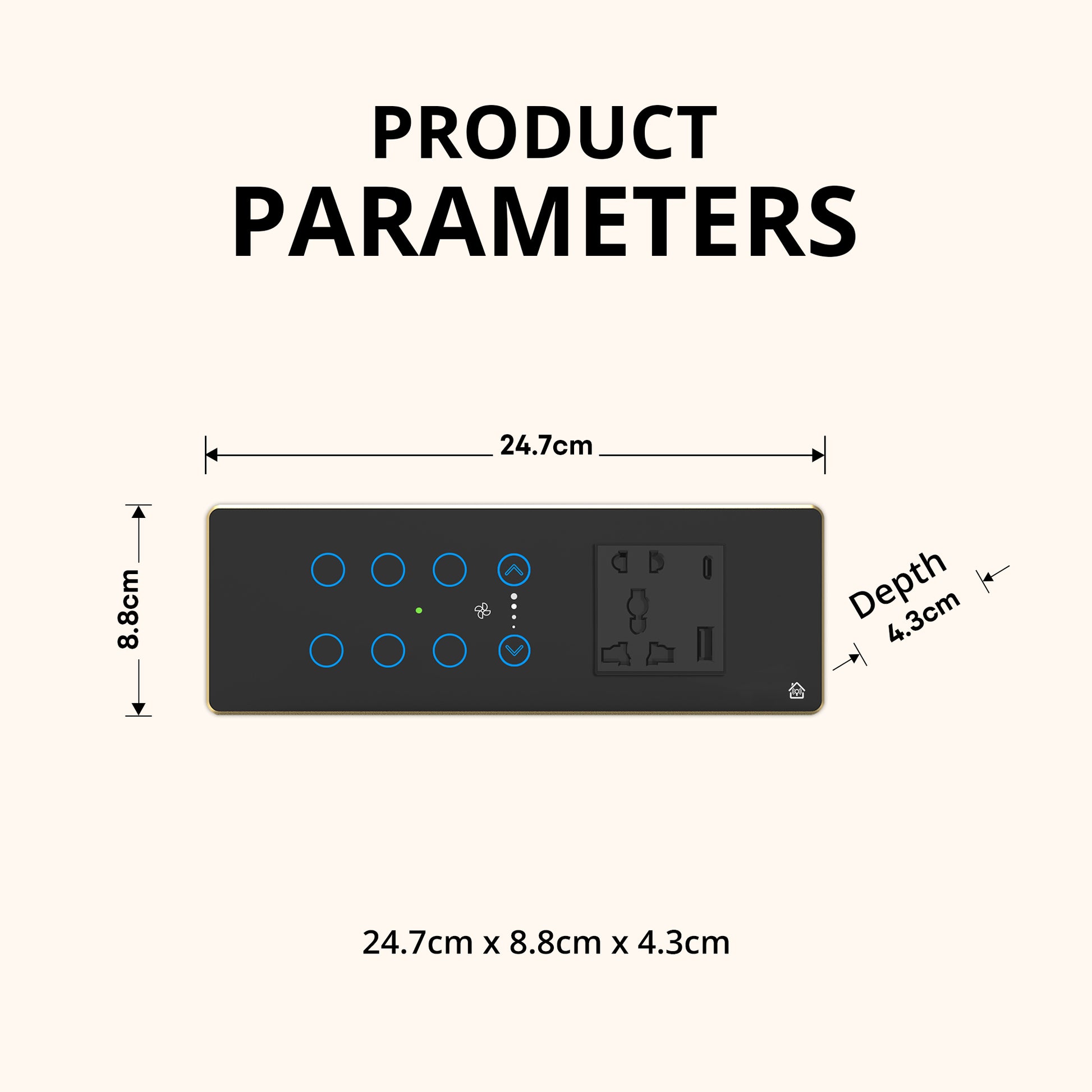 6+1 Fan Touch Panel