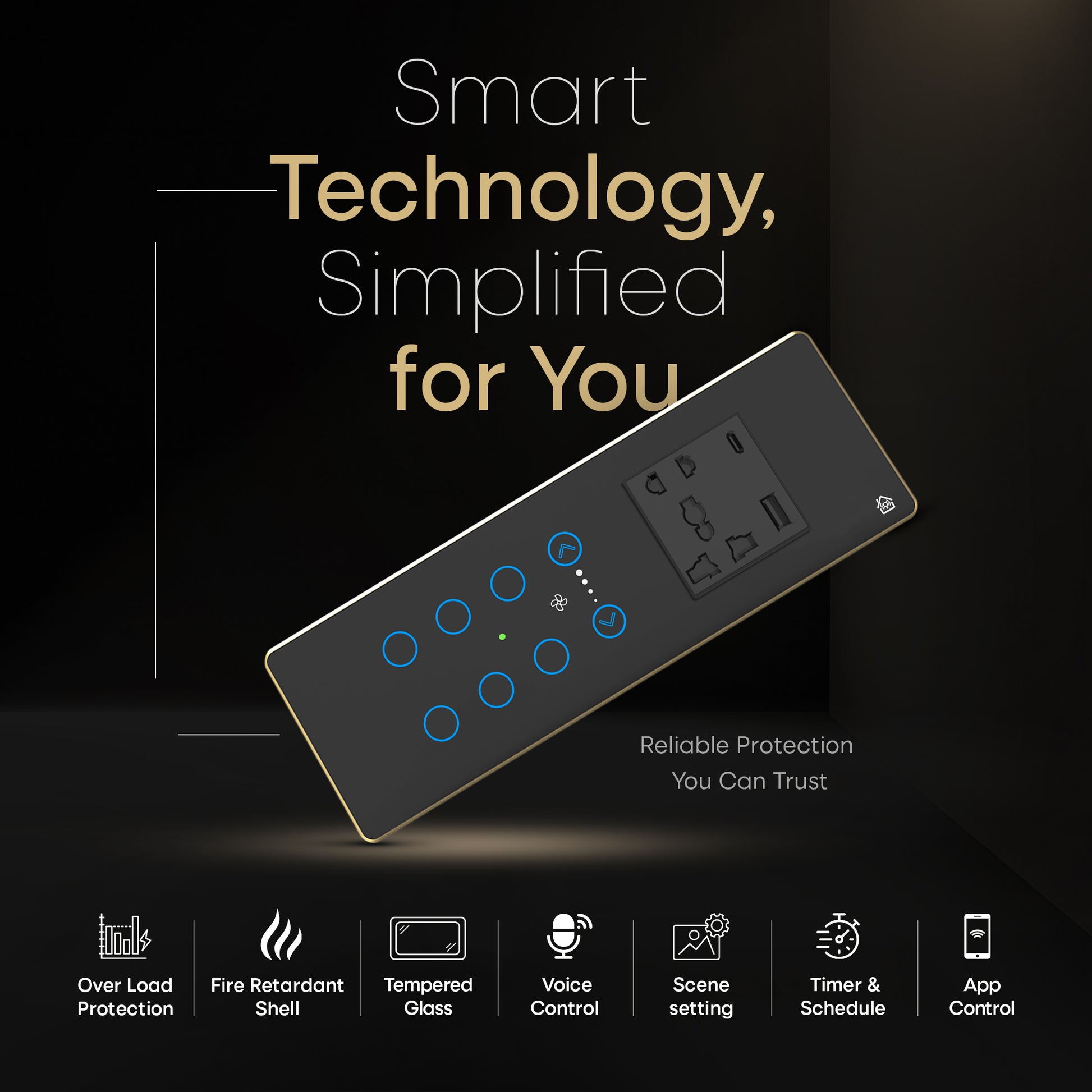 6+1 Fan Touch Panel
