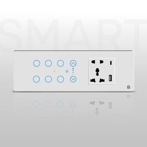 6+1 Fan Touch Panel White