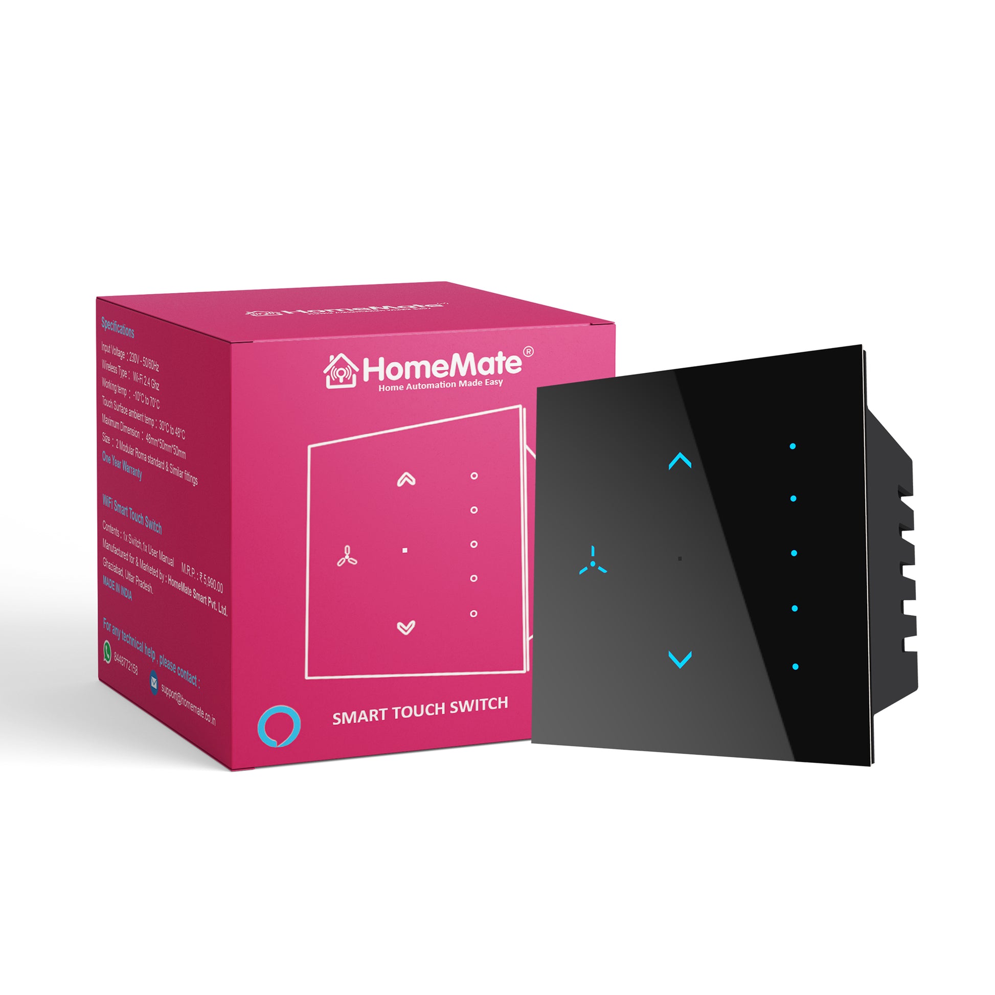 Smart Fan Regulator Touch Switch