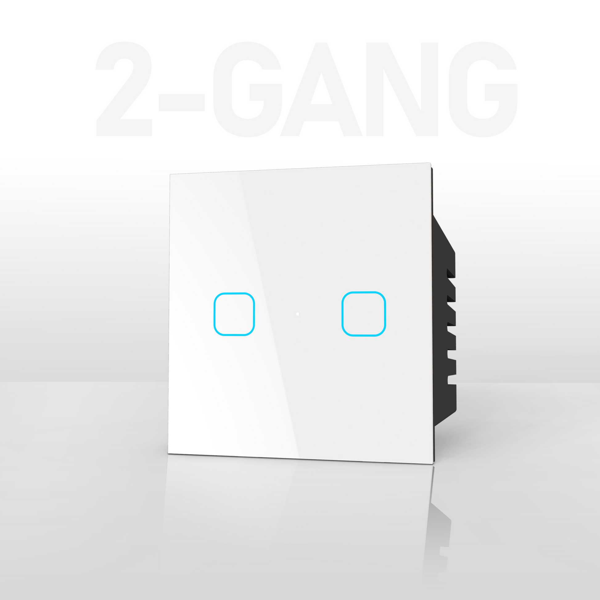 2 Gang Smart Touch Switch White
