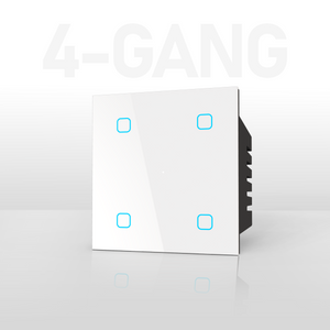 4 Gang Smart Touch Switch White