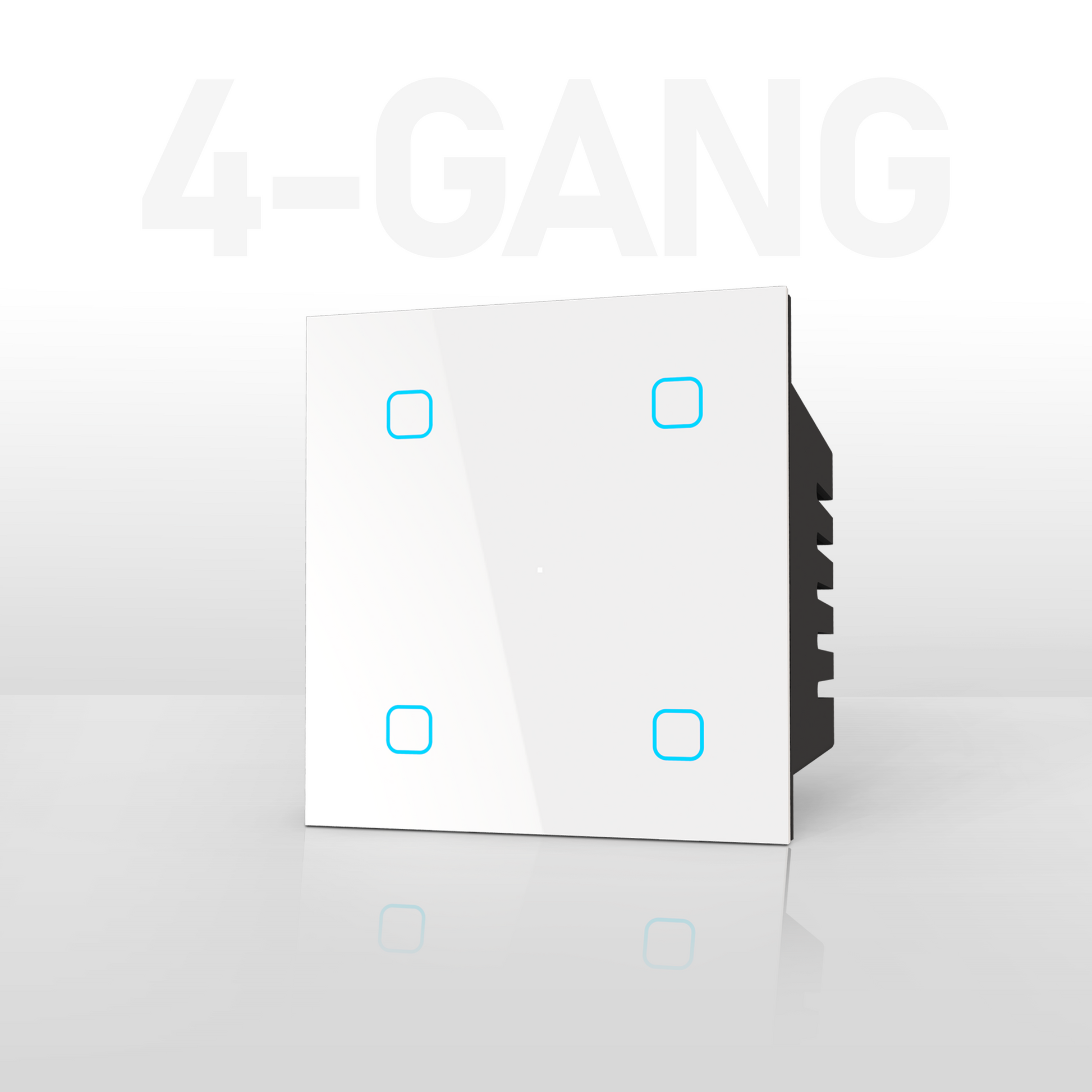 4 Gang Smart Touch Switch White