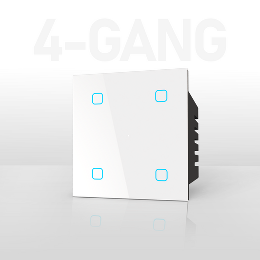 4 Gang Smart Touch Switch White