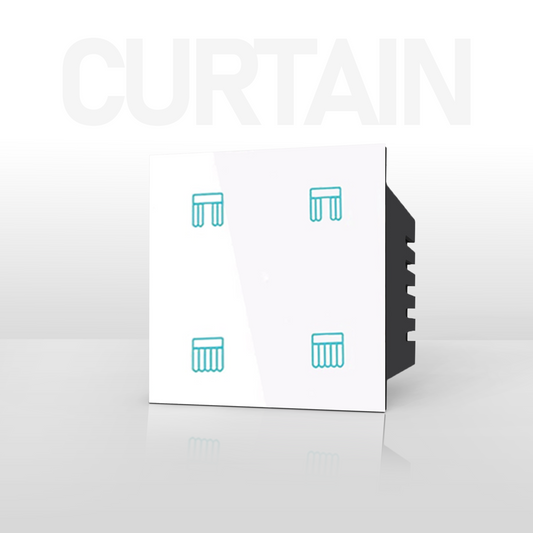 Smart Curtain Touch Switch White