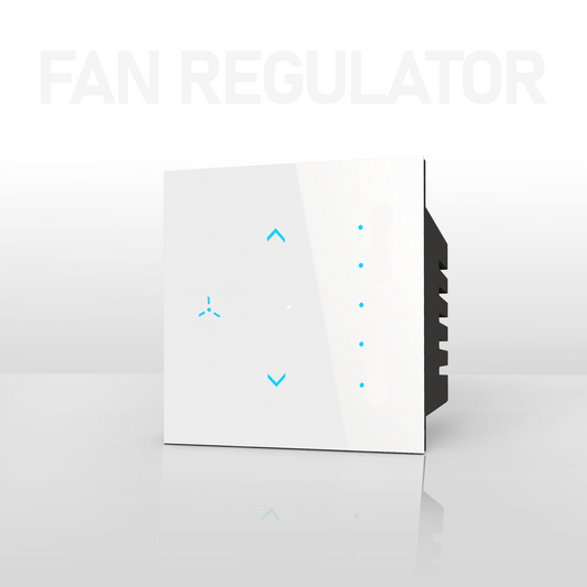 Smart Fan Regulator Touch Switch White