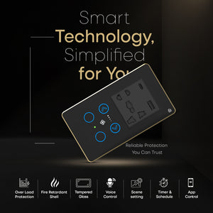 Touch Panel 2 Switch 1 Fan Switch 1 Socket