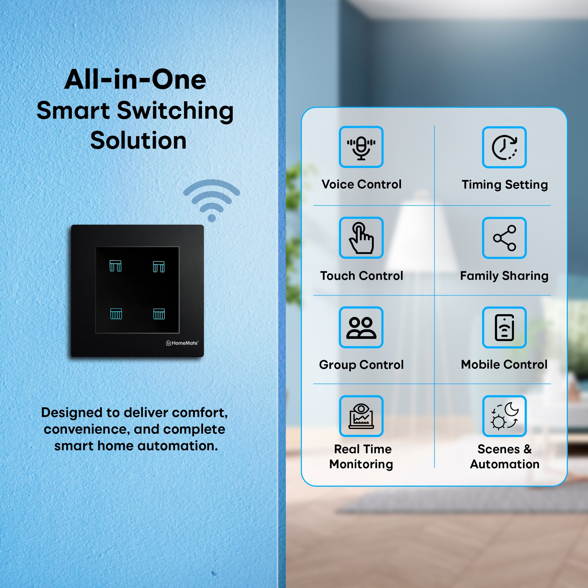 Smart Curtain Touch Switch