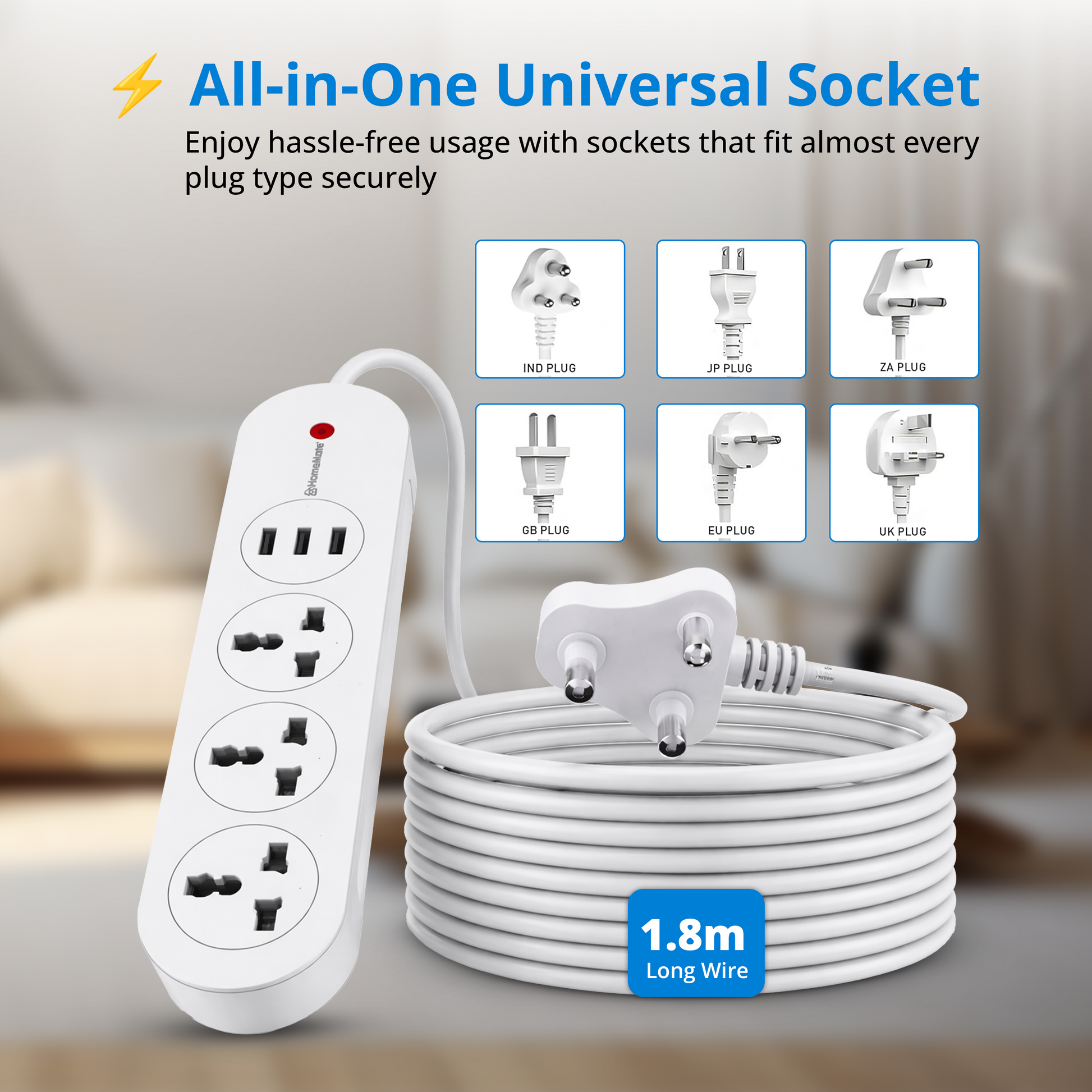 WiFi + BLE Smart Power Strip Extension