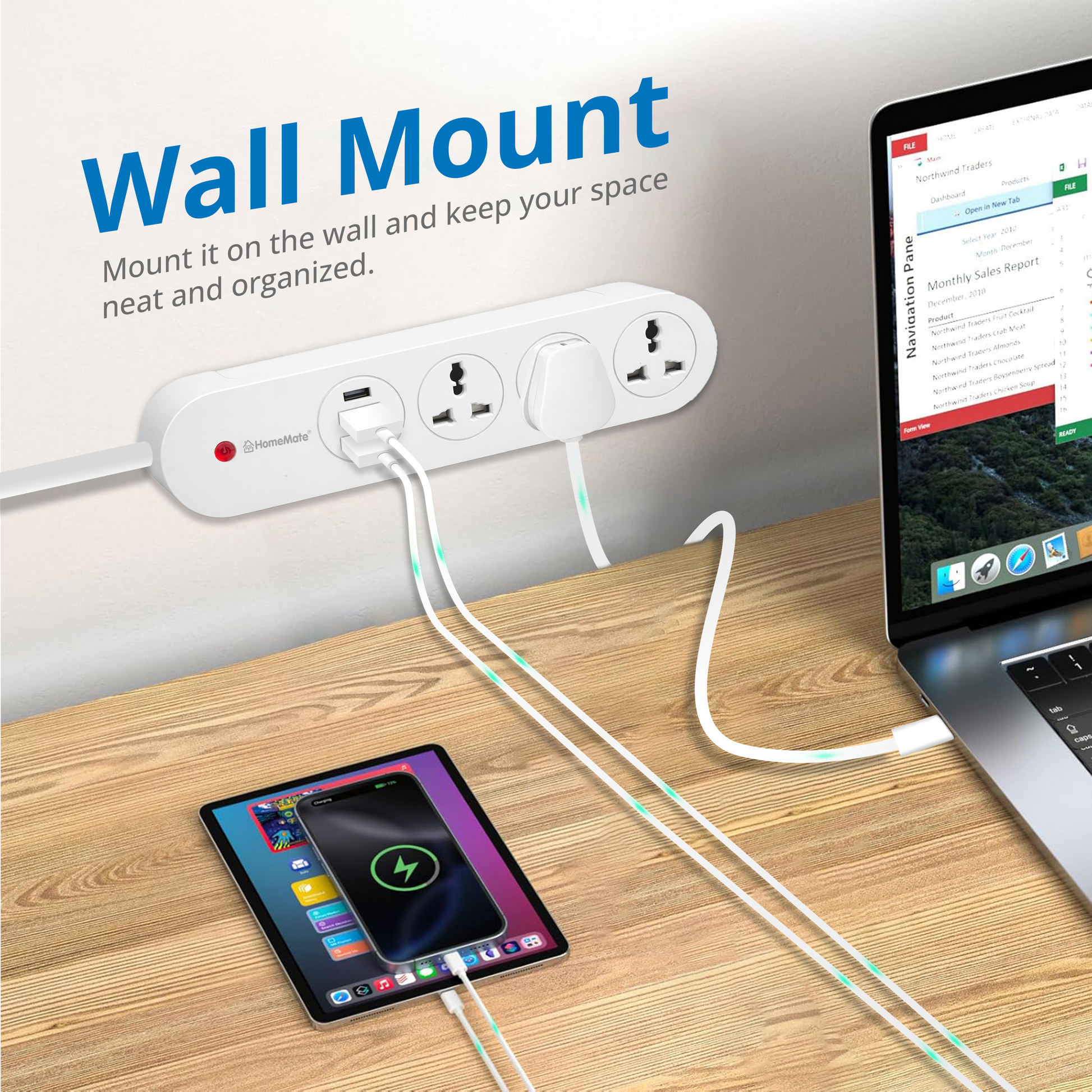 WiFi + BLE Smart Power Strip Extension